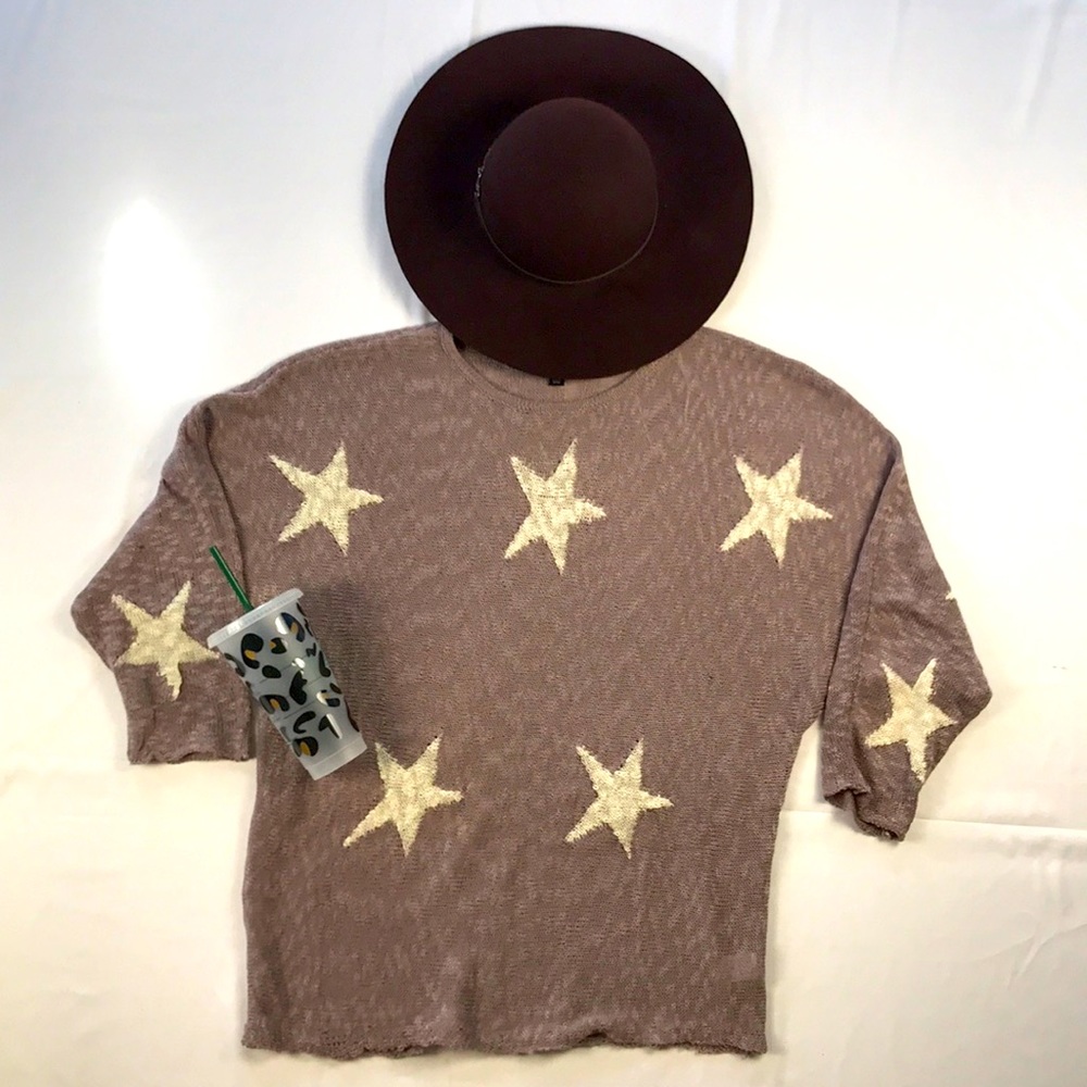 Dolman oversized star sweater - Picture 5 of 9